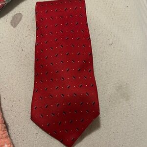 Tommy Hilfiger Red Print Tie